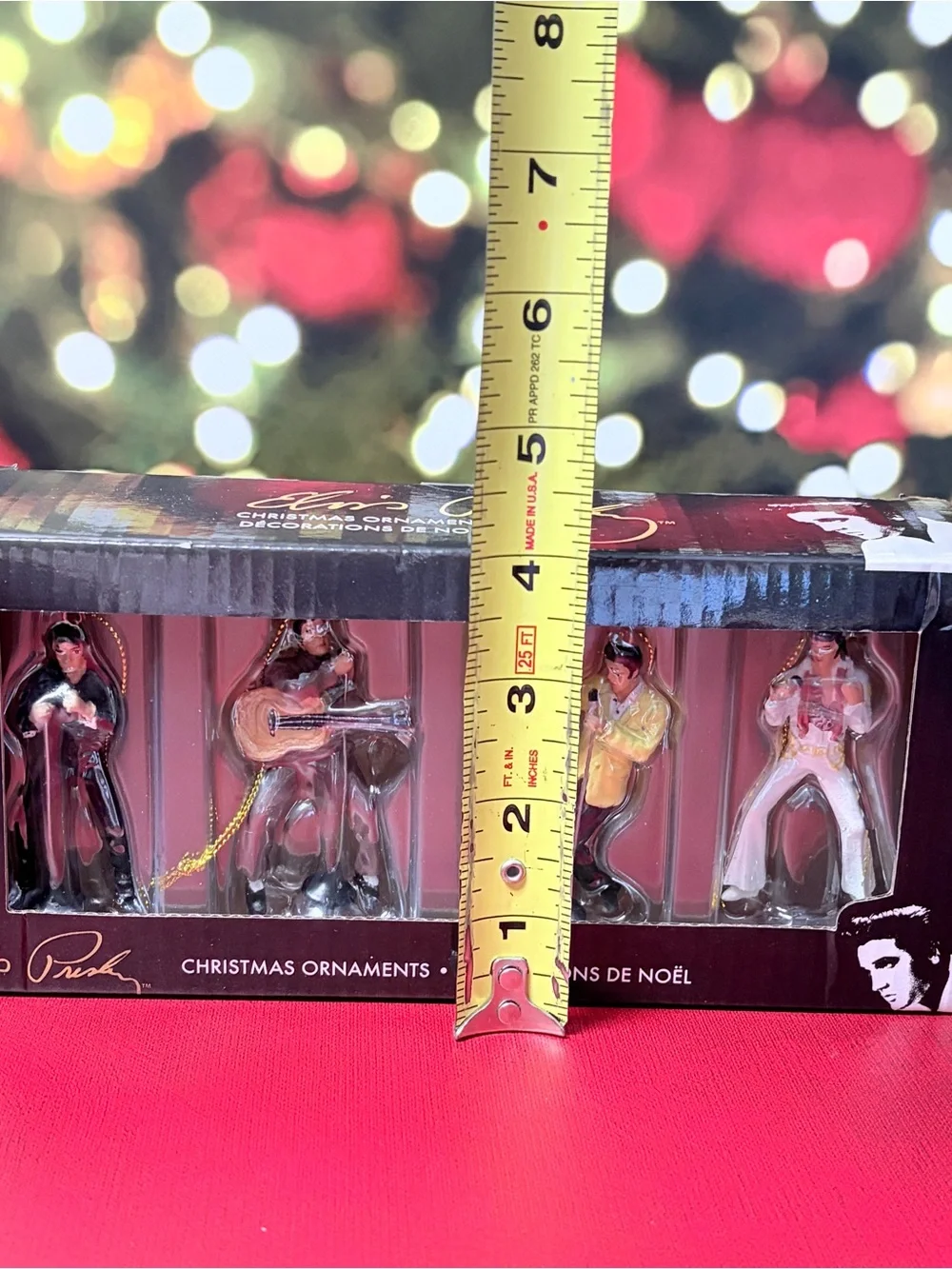 Kurt S Adler Elvis Presley Christmas Ornaments 4 Piece Set EP2176 Never Opened